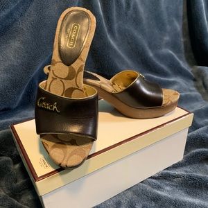 Coach Heels - Kathie Calf (leather and wood)